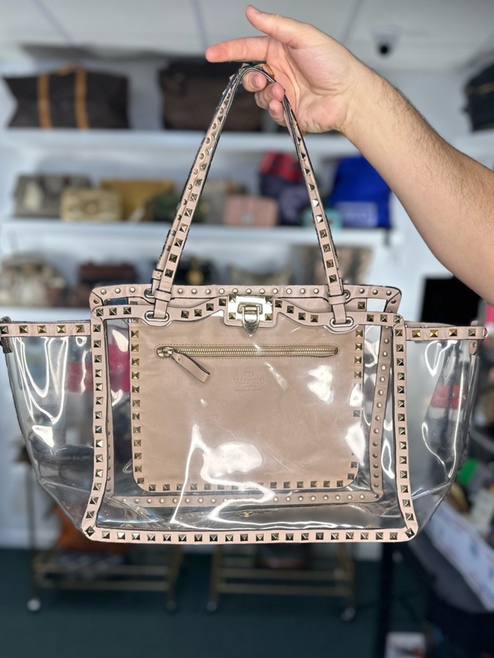 VALENTINO GARAVANI ROCKSTUD 2 WAY BAG